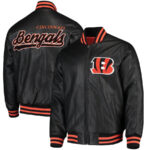NFL Cincinnati Bengals G-III Sports Leather Jacket
