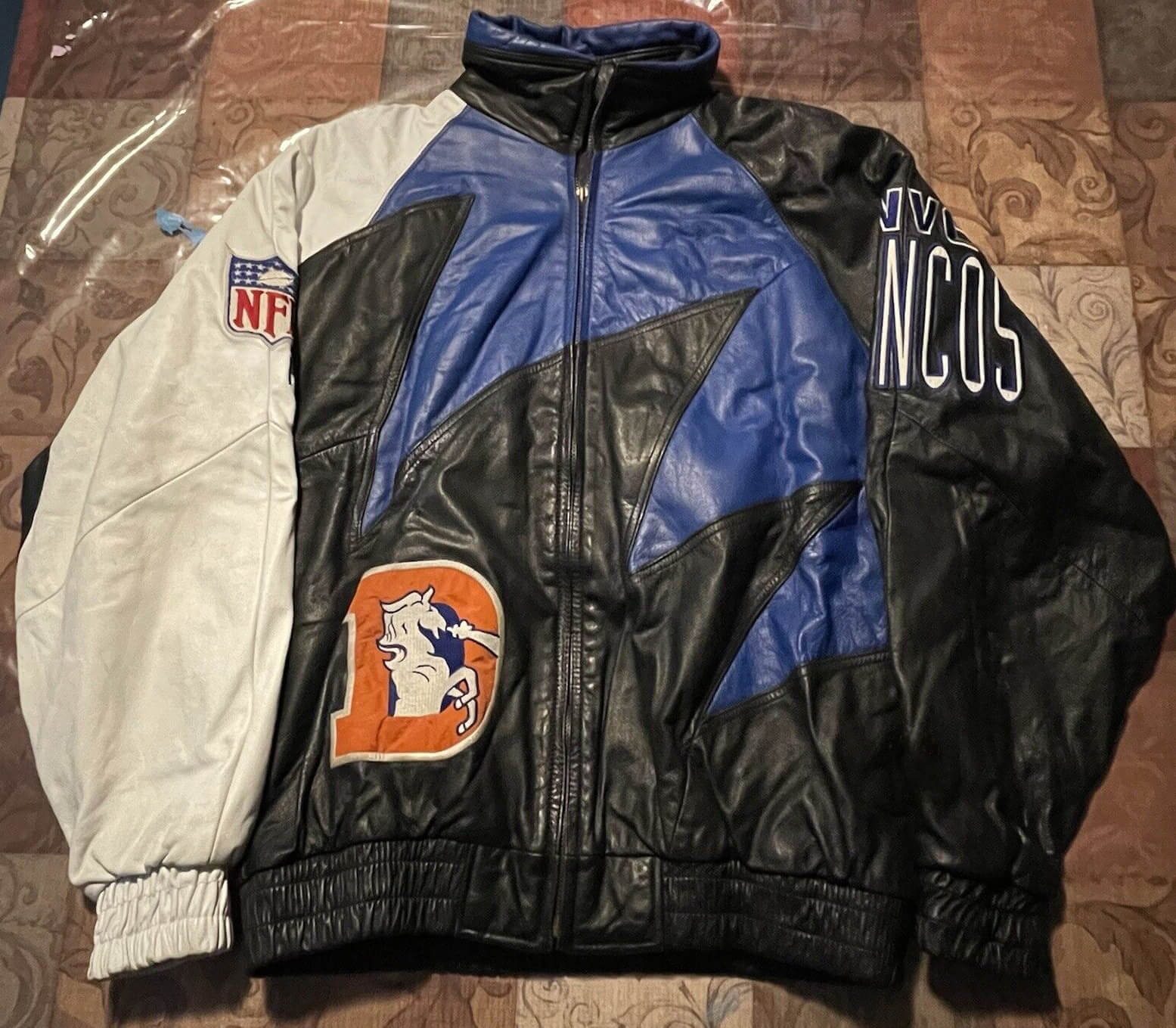 NFL Denver Broncos Football Leather Jacket - Maker of Jacket
