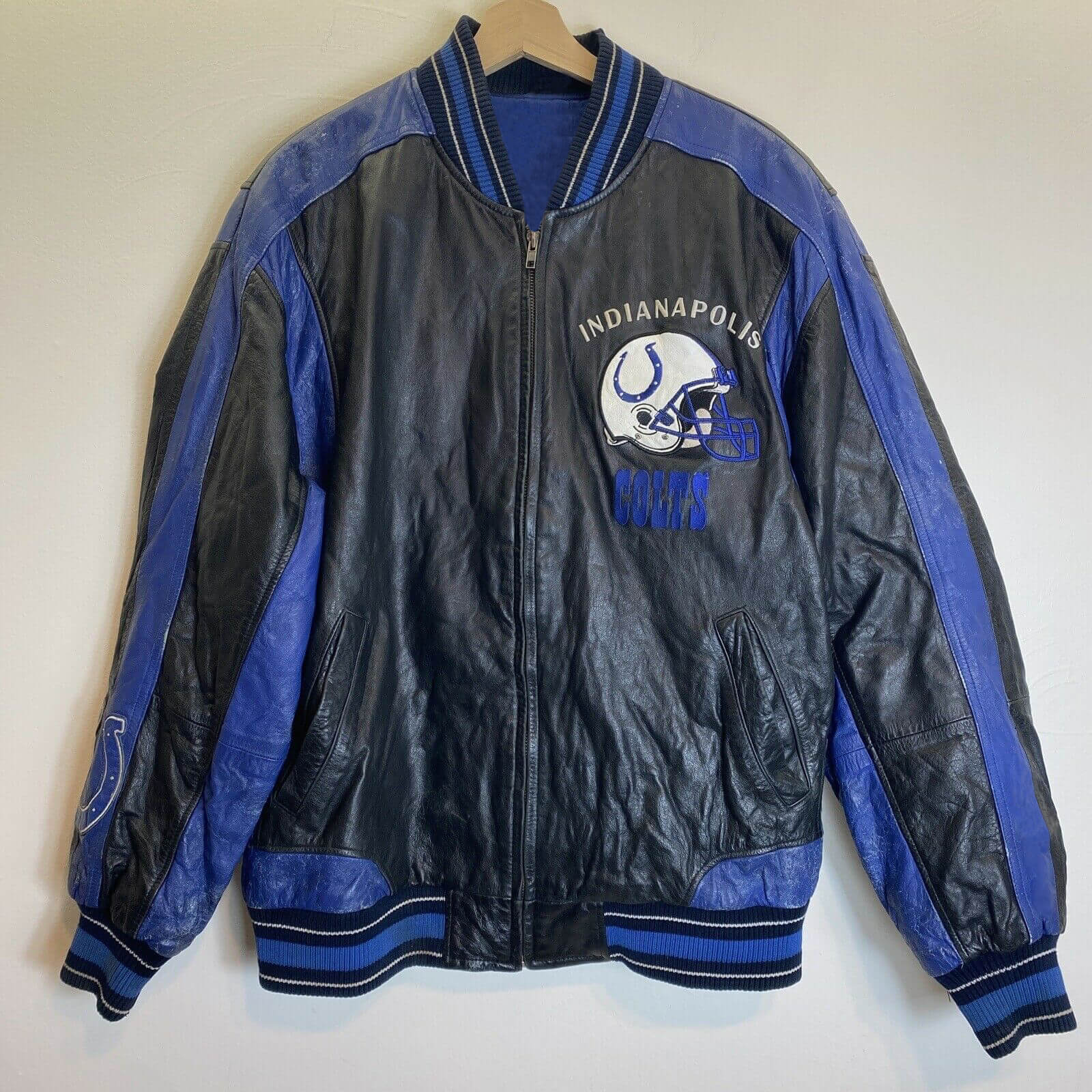 NFL G-III Carl Banks Indianapolis Colts Leather Jacket (1) NFL G-III Carl Banks Indianapolis Colts Leather Jacket