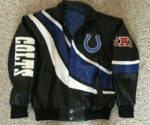 NFL Indianapolis Colts Jeff Hamilton Leather Jacket