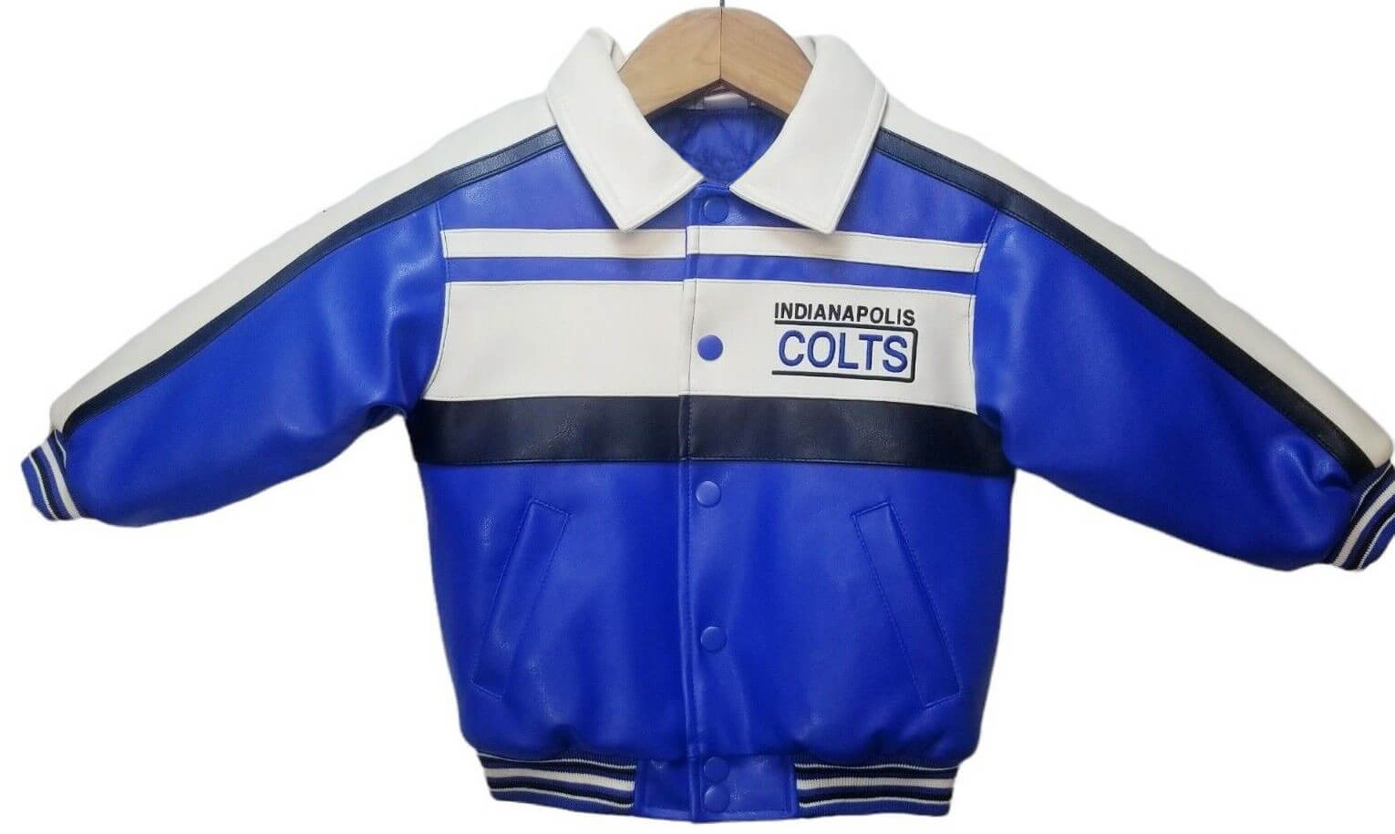 NFL Indianapolis Colts Multicolor Leather Jacket (1) NFL Indianapolis Colts Multicolor Leather Jacket