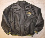 NFL Jacksonville Jaguars Football Black Leather Jacket