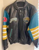 NFL Jacksonville Jaguars Jeff Hamilton Leather Jacket