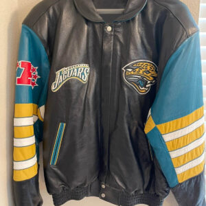NFL Jacksonville Jaguars Jeff Hamilton Leather Jacket