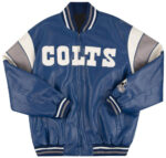 NFL Team Indianapolis Colts Football Leather Jacket