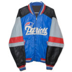 New England Patriots Multicolor Leather Jacket
