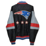 New England Patriots Multicolor Leather Jacket