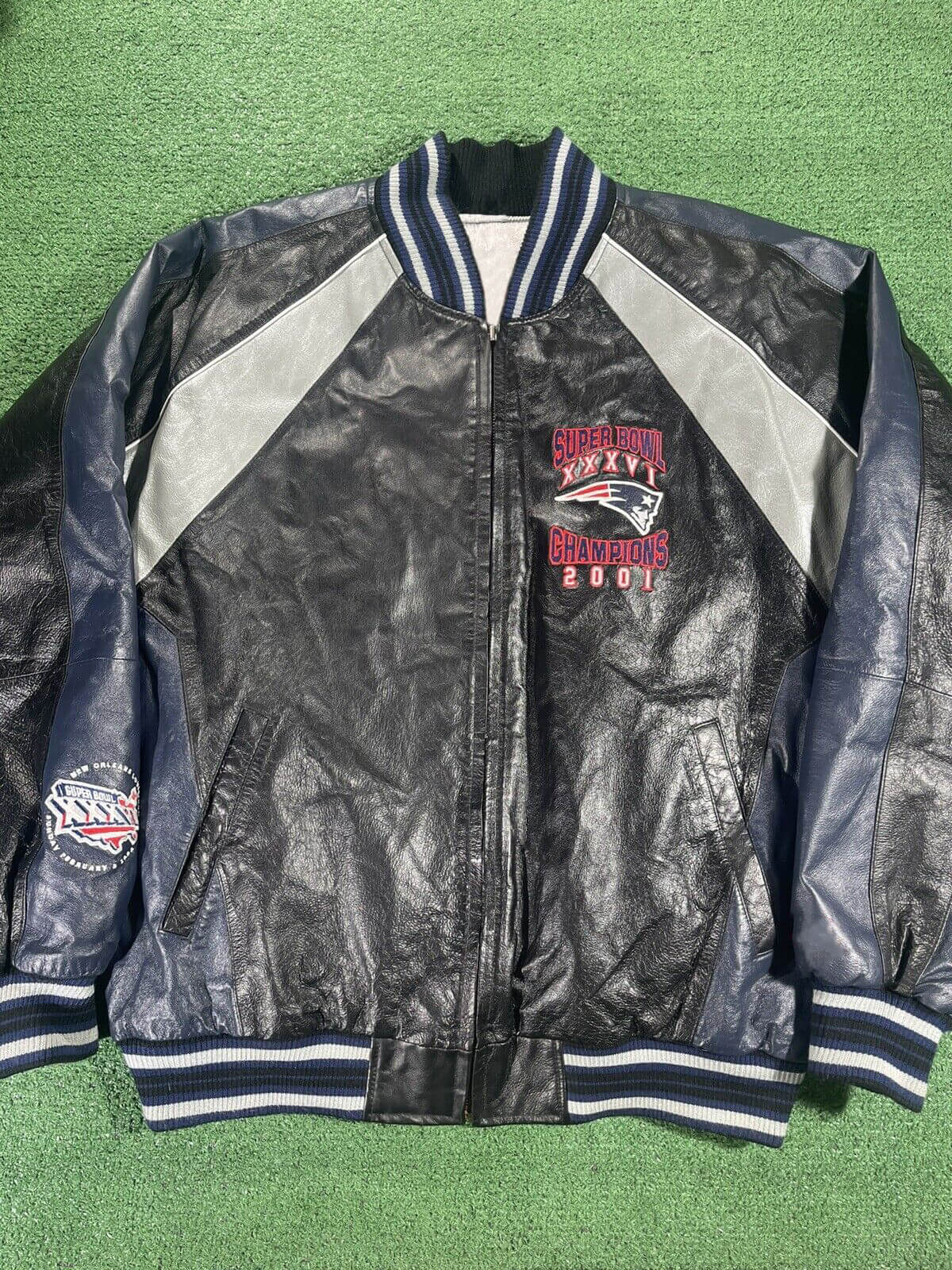 New England Patriots Super Bowl Champions 2001 Jacket (1) New England Patriots Super Bowl Champions 2001 Jacket