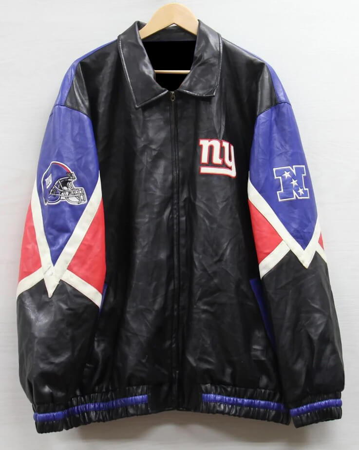 New York Giants G-III Carl Banks Leather Jacket (1) New York Giants G-III Carl Banks Leather Jacket