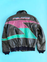 Polaris Striped 90s Multi Leather Jacket