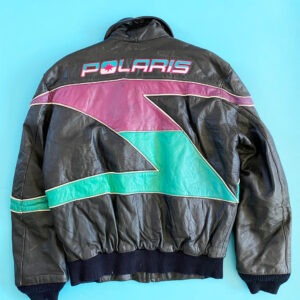 Polaris Striped 90s Multi Leather Jacket