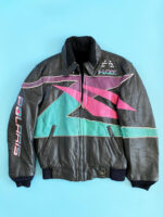 Polaris Striped 90s Multi Leather Jacket