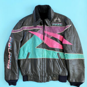 Polaris Striped 90s Multi Leather Jacket
