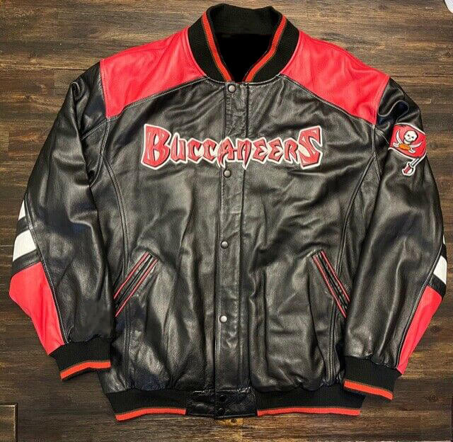 Tampa Bay Buccaneers Football Leather Jacket (1) Tampa Bay Buccaneers Football Leather Jacket