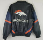 Vintage Denver Broncos Football Leather Jacket