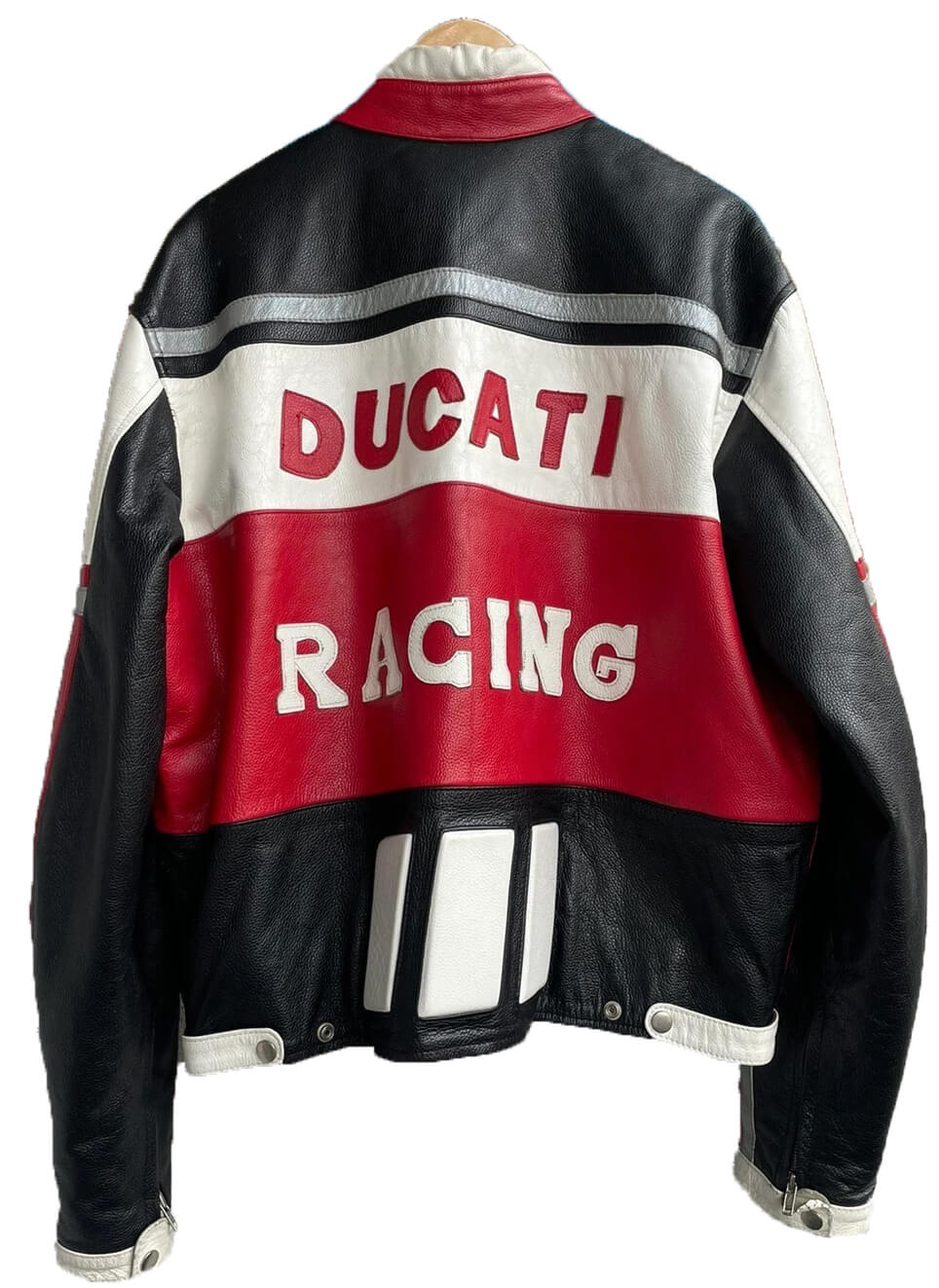 Vintage Ducati Motorcycle Racing Leather Jacket