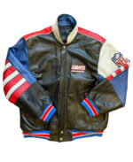 Vintage Jeff Hamilton New York Giants Leather Jacket