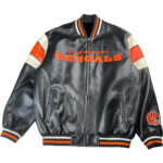 Vintage NFL Cincinnati Bengals Football Leather Jacket