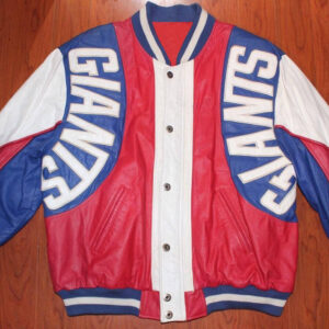 Vintage NY Giants Football Leather Jacket