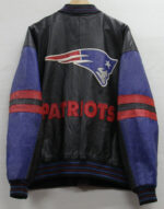 Vintage New England Patriots NFL Team Leather Jacket