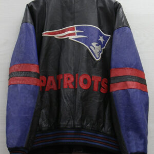 Vintage New England Patriots NFL Team Leather Jacket
