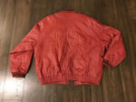 Vintage New York Baseball Red Leather Jacket