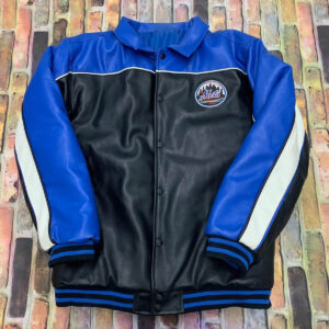 Vintage New York Mets MLB Leather Jacket
