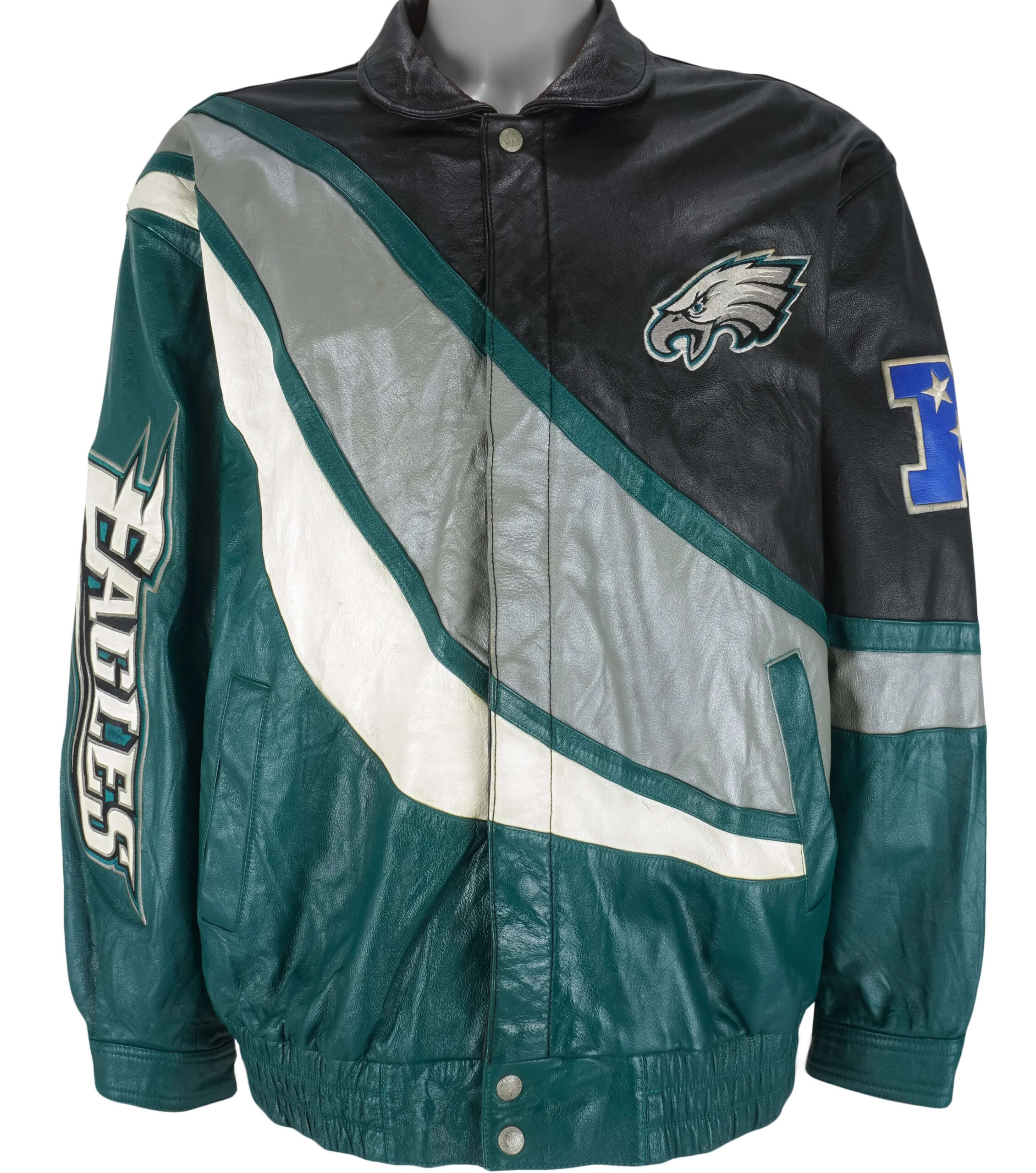 Vintage Philadelphia Eagles Jeff Hamilton Leather Jacket