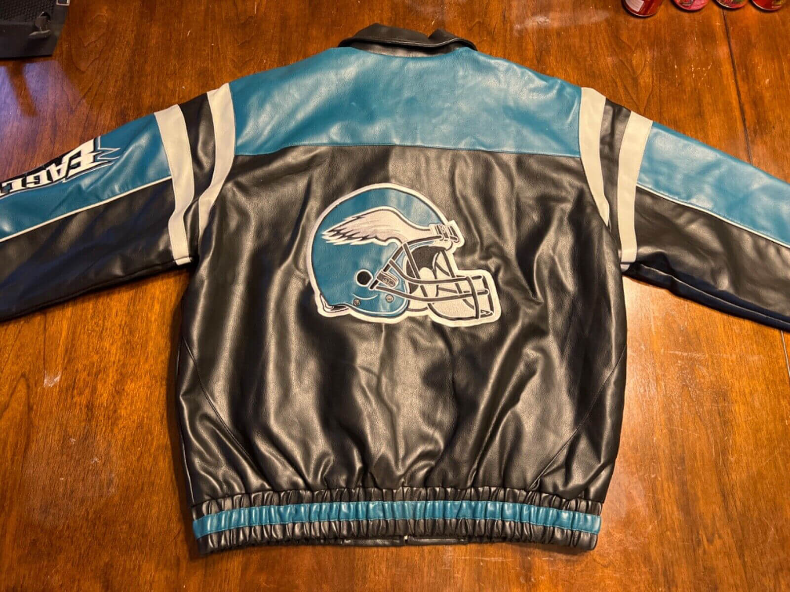 Vintage Reebok - Philadelphia Eagles Leather Jacket 1990s X-Large