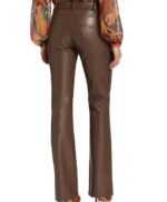 Amelia Vegan Brown Leather Pant