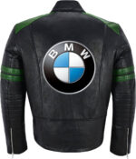 Black Green BMW Motorcycle Racing Leather Jacket