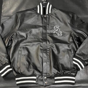 Chicago White Sox Black Leather Varsity Jacket
