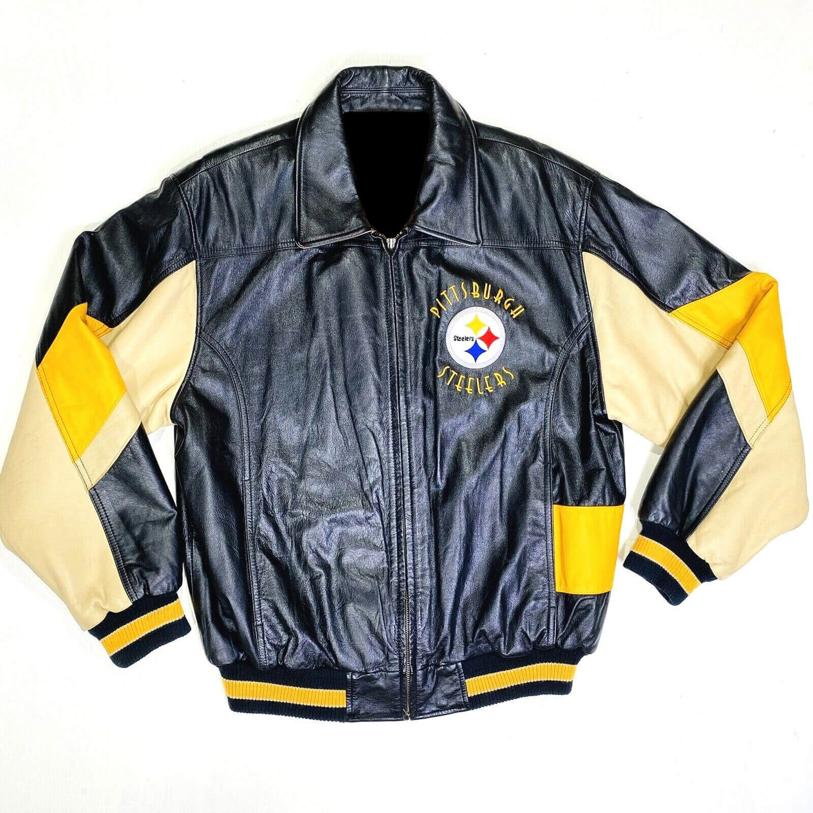 G-III Carl Banks NFL Pittsburgh Steelers Leather Jacket (1) G-III Carl Banks NFL Pittsburgh Steelers Leather Jacket