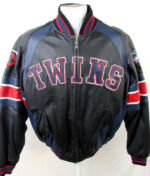 MLB Minnesota Twins Baseball Club Leather Jacket