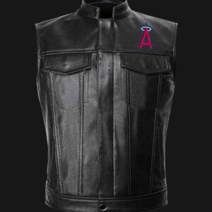 Los Angeles Angels Of Anaheim Black Men's Windbreaker Jacket