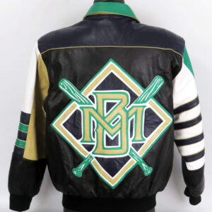 MLB Team Milwaukee Brewers Baseball Leather Jacket