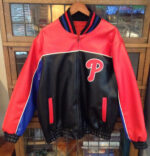 MLB Team Philadelphia Phillies Baseball Leather Jacket
