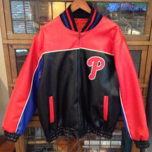 MLB Team Philadelphia Phillies Baseball Leather Jacket
