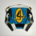 Michael Hoban Blue Black White Leather JacketMichael Hoban Blue Black White Leather Jacket