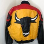 Michael Hoban Red Yellow Bull Leather Jacket
