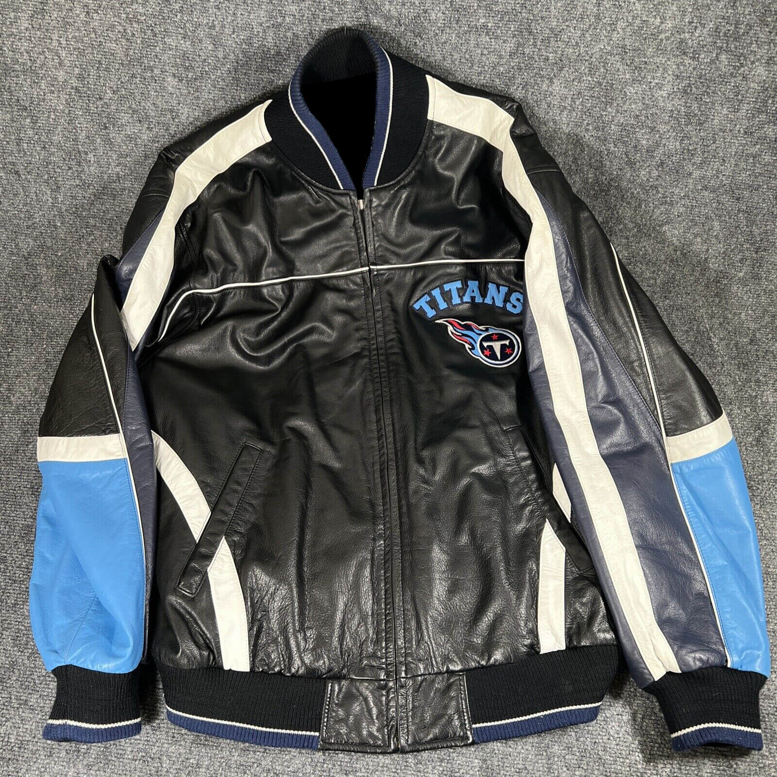 NFL G-III Carl Banks Tennessee Titans Leather Jacket (1) NFL G-III Carl Banks Tennessee Titans Leather Jacket