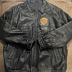 NFL Team Black Chicago Bears Football Leather Jacket