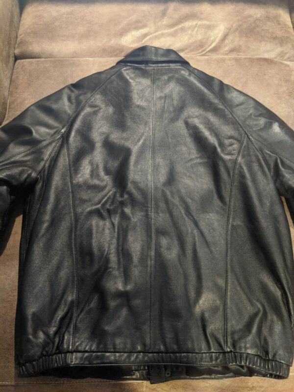 NFL Team Black Chicago Bears Football Leather Jacket