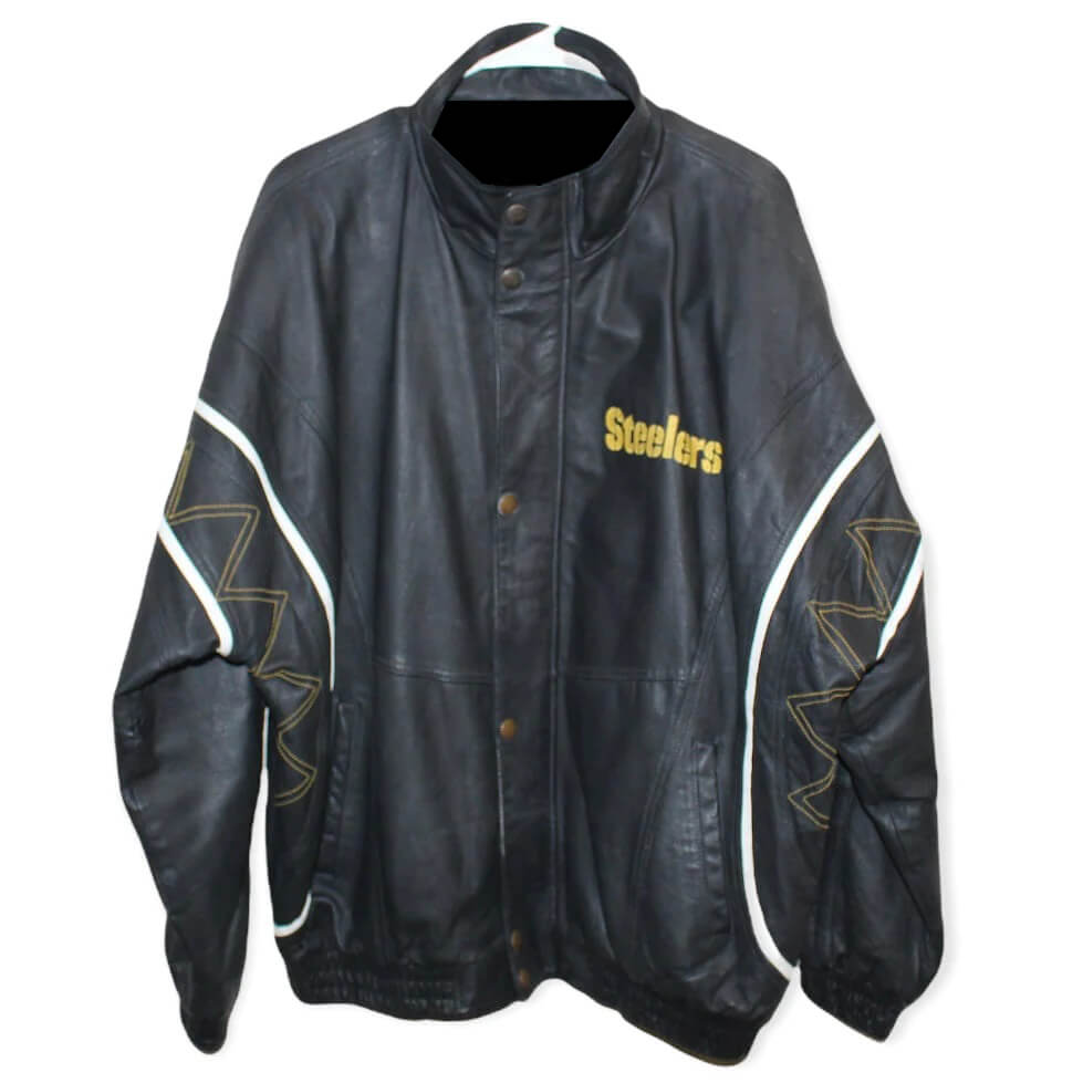 NFL Team Pittsburgh Steelers Pro Line Leather Jacket (1) NFL Team Pittsburgh Steelers Pro Line Leather Jacket