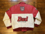 Nascar Bud Racing Jeff Hamilton Leather Jacket