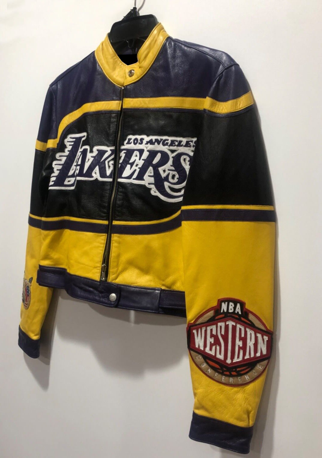 New Jeff Hamilton Los Angeles Lakers NBA Leather Jacket - Maker of Jacket
