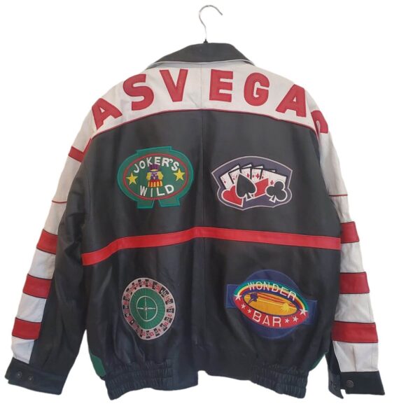 Oscar Piel Jackpot Gaming Dice Cards Leather Jacket