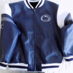 Penn State Nittany Lions Full Zip Leather Jacket