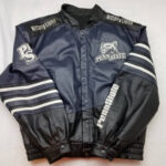 Penn State Nittany Lions Navy And Black Leather Jacket