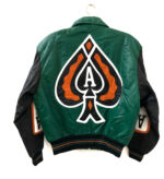 Vintage 90s Michael Hoban Ace Of Spade Leather Jacket